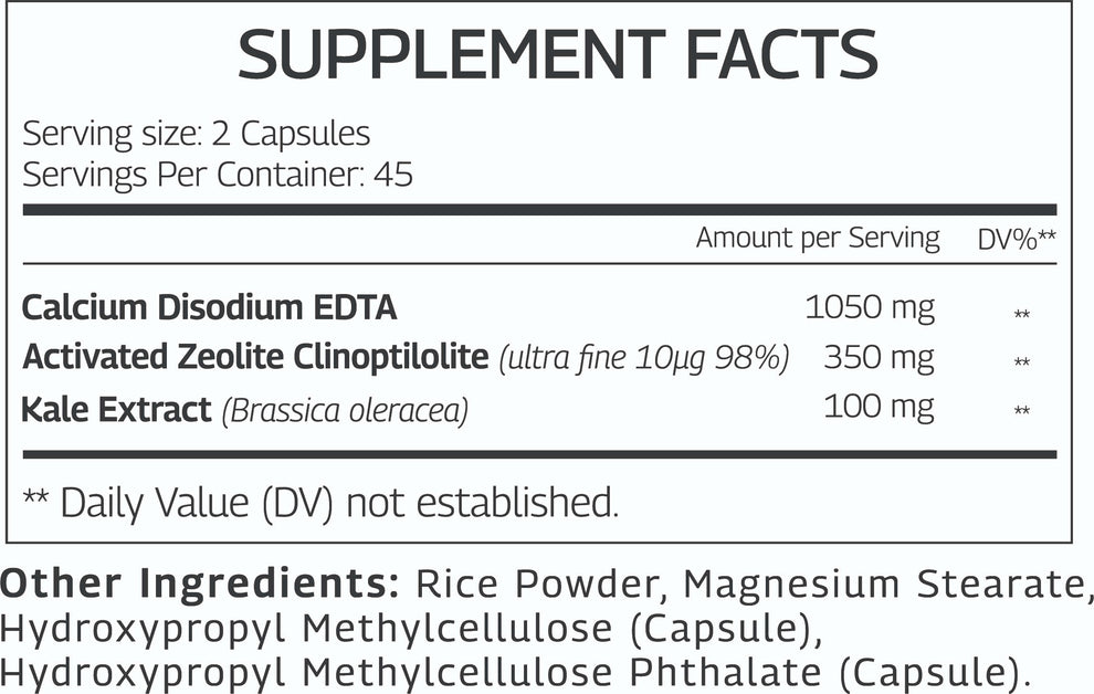 Edta supplement