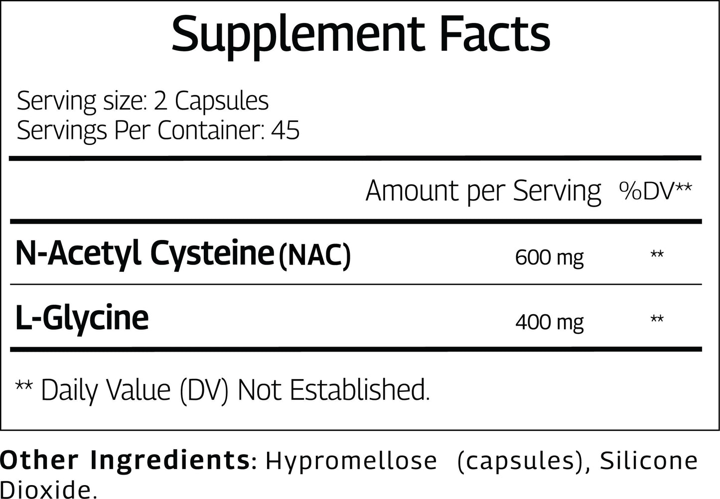 GLYNAC Glycine & NAC