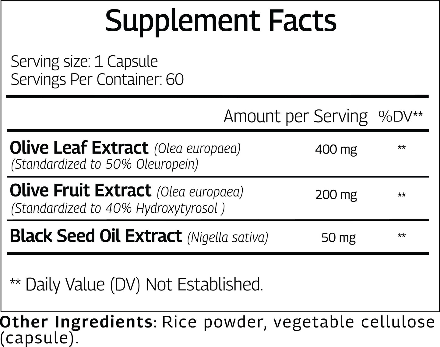 Olive leaf extract Hydroxytyrosol Supplement