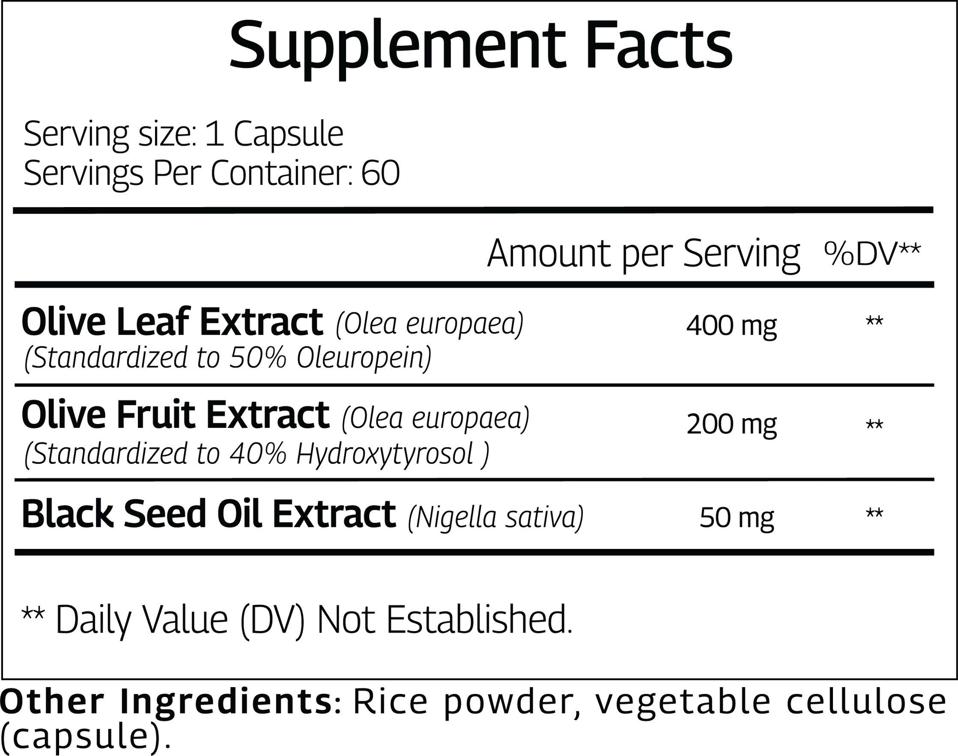 Olive leaf extract Hydroxytyrosol Supplement